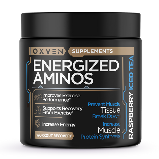 Energized Aminos Raspberry Iced Tea 360g - 40 servings