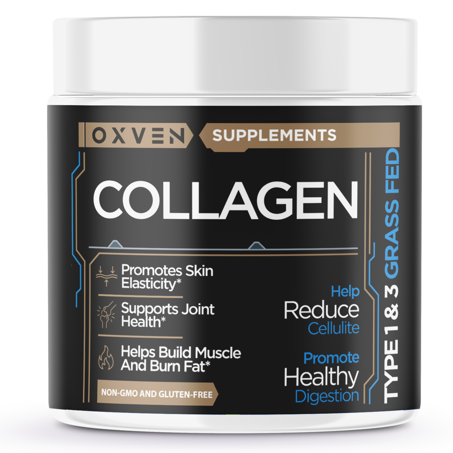 COLLAGEN - TYPE 1 & 3 GRASS FED 350G – 35 SERV